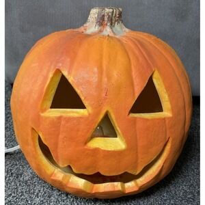 Vintage 1993 Plug-In Pumpkin Jack O Lantern Trendmasters Indoor Use Only